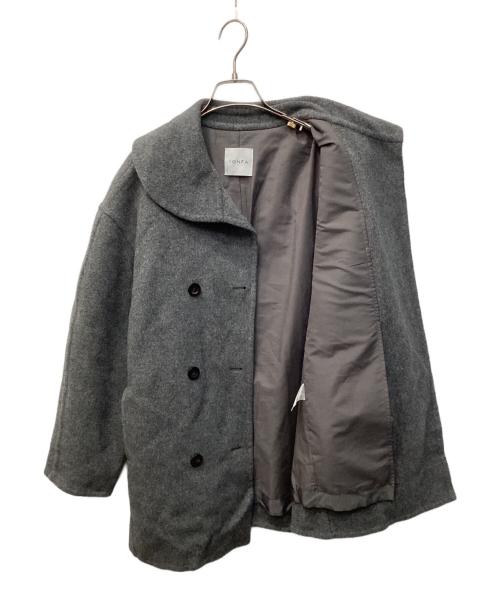 YONFA（ヨンファ）YONFA (ヨンファ) 丸襟コート グレー サイズ:FREEの古着・服飾アイテム