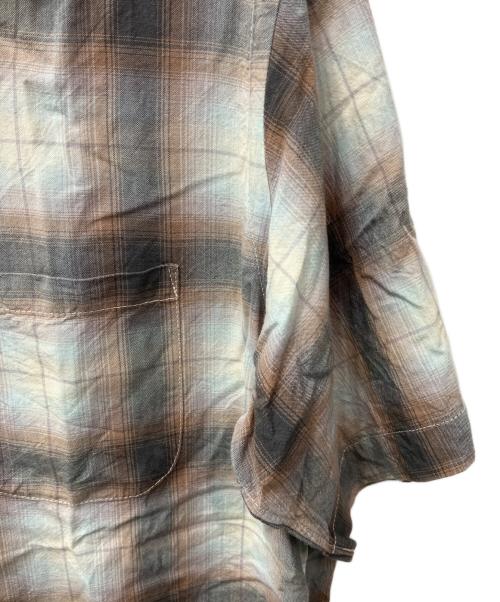 PENDLETON（ペンドルトン）PENDLETON (ペンドルトン) チェックオープンカラーシャツ ブラウン×ブルー サイズ:Lの古着・服飾アイテム