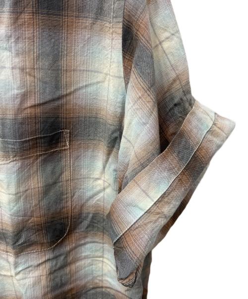 PENDLETON（ペンドルトン）PENDLETON (ペンドルトン) チェックオープンカラーシャツ ブラウン×ブルー サイズ:Lの古着・服飾アイテム