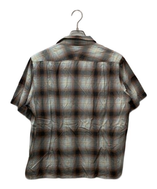 PENDLETON（ペンドルトン）PENDLETON (ペンドルトン) チェックオープンカラーシャツ ブラウン×ブルー サイズ:Lの古着・服飾アイテム