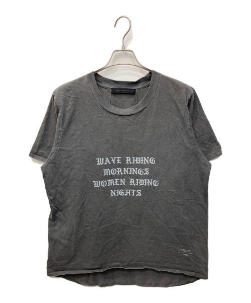 JUN NAKAYAMA（ジュンナカヤマ）JUN NAKAYAMA (ジュンナカヤマ) ウォッシュ加工プリントTシャツ グレー サイズ:Lの古着・服飾アイテム