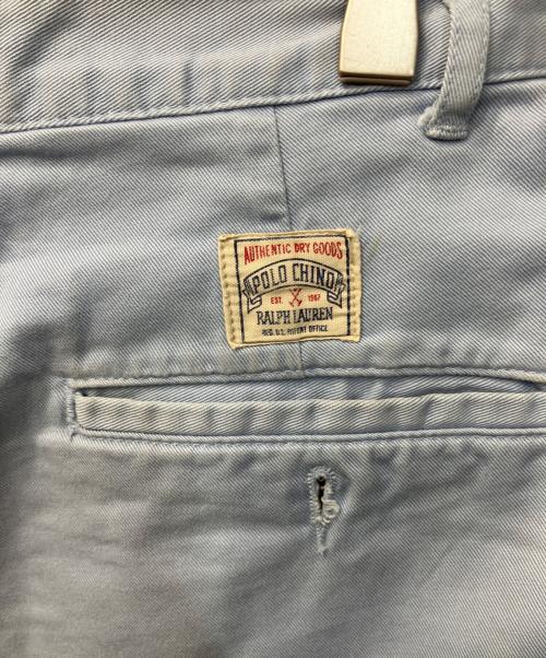 POLO RALPH LAUREN（ポロ・ラルフローレン）POLO RALPH LAUREN (ポロ・ラルフローレン) ポロチノハーフパンツ スカイブルー サイズ:Mの古着・服飾アイテム