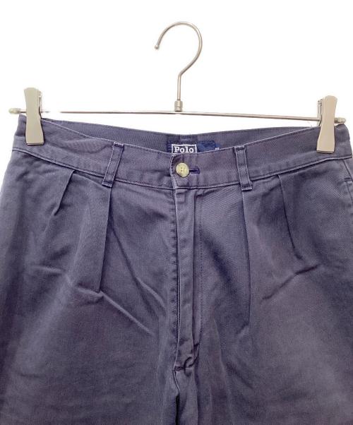 POLO RALPH LAUREN（ポロ・ラルフローレン）POLO RALPH LAUREN (ポロ・ラルフローレン) タックチノパン ネイビー サイズ:160ｃｍの古着・服飾アイテム
