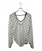 SORINソリン）の古着「SWAN LAKE U-neck TOP」｜ホワイト×ブラック