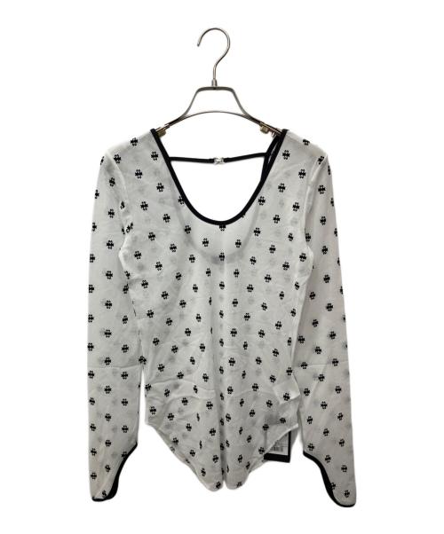 SORIN（ソリン）SORIN (ソリン) SWAN LAKE U-neck TOP ホワイト×ブラック サイズ:３８ 未使用品の古着・服飾アイテム