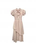 Rose Museロゼミューズ）の古着「jacquard check dress」｜ピンク