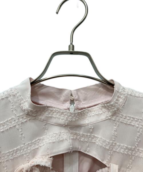 Rose Muse（ロゼミューズ）Rose Muse (ロゼミューズ) jacquard check dress ピンク サイズ:FREEの古着・服飾アイテム
