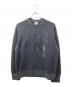 Calvin Klein Jeans（カルバンクラインジーンズ）の古着「インターシャロングスリーブクルーネックセーター」｜グレー×ブルー