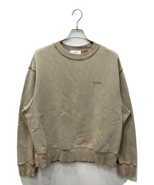 AMI Alexandre Mattiussi（アミアレクサンドルマテュッシ）AMI Alexandre Mattiussi (アミアレクサンドルマテュッシ) FADE OUT SWEATSHIRT/フェードアウト スウェットシャツ オリーブ サイズ:Mの古着・服飾アイテム
