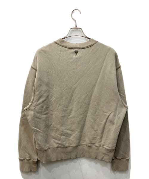 AMI Alexandre Mattiussi（アミアレクサンドルマテュッシ）AMI Alexandre Mattiussi (アミアレクサンドルマテュッシ) FADE OUT SWEATSHIRT/フェードアウト スウェットシャツ オリーブ サイズ:Mの古着・服飾アイテム
