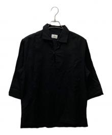 LANVIN en Bleu（ランバンオンブルー）の古着「カプリシャツ」｜ブラック
