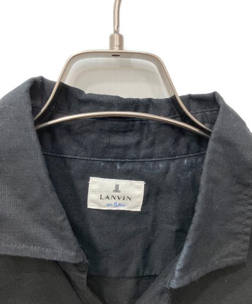 LANVIN en Bleu（ランバンオンブルー）LANVIN en Bleu (ランバンオンブルー) カプリシャツ ブラック サイズ:48の古着・服飾アイテム