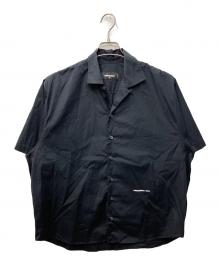 DSQUARED2（ディースクエアード）の古着「オープンカラーシャツ」｜ブラック