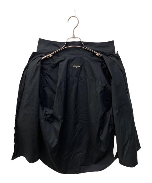 DSQUARED2（ディースクエアード）DSQUARED2 (ディースクエアード) オープンカラーシャツ ブラック サイズ:44の古着・服飾アイテム