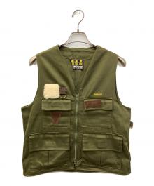 Barbour（バブアー）の古着「フィッシングベスト」｜オリーブ