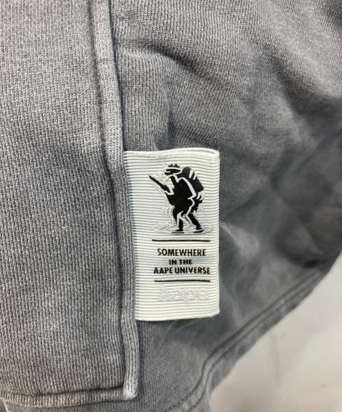 Aape BY A BATHING APE（エーエイプ バイ アベイシングエイプ）AAPE BY A BATHING APE (エーエイプ バイ アベイシングエイプ) Moonface sweat shorts / ムーンフェイススウェットハーフパンツ グレー サイズ:Sの古着・服飾アイテム