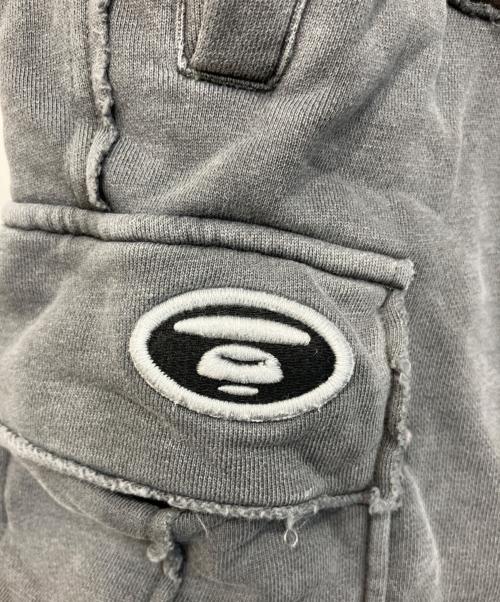 Aape BY A BATHING APE（エーエイプ バイ アベイシングエイプ）AAPE BY A BATHING APE (エーエイプ バイ アベイシングエイプ) Moonface sweat shorts / ムーンフェイススウェットハーフパンツ グレー サイズ:Sの古着・服飾アイテム