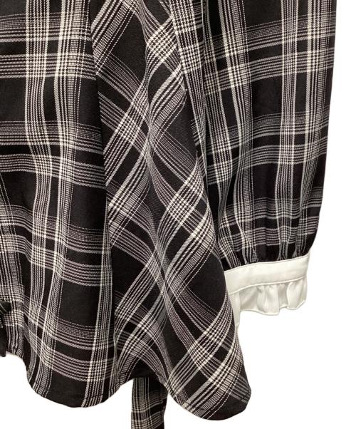 SECRET HONEY（シークレットハニー）SECRET HONEY (シークレットハニー) セットアップブラウス ホワイト×ブラック サイズ:2の古着・服飾アイテム