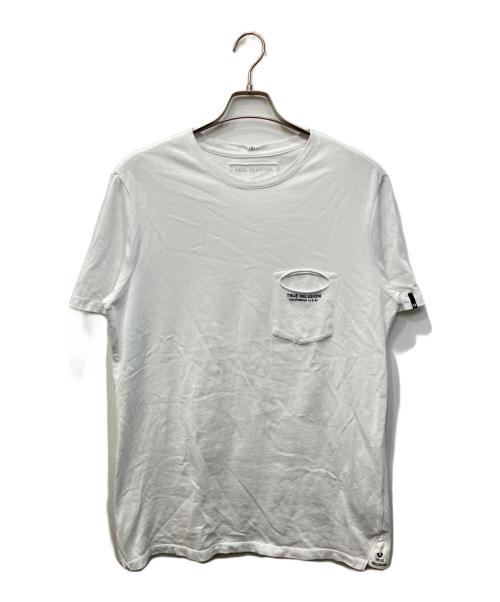 TRUE RELIGION（トゥルー レリジョン）TRUE RELIGION (トゥルー レリジョン) ポケットTシャツ ホワイト サイズ:Mの古着・服飾アイテム
