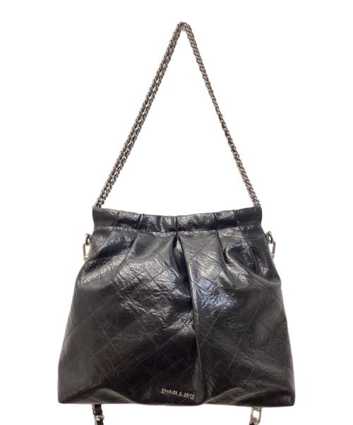 CHARLES & KEITH（チャールズアンドキース）CHARLES & KEITH (チャールズアンドキース) Dup キルトチェーン2wayショルダーバッグ ブラックの古着・服飾アイテム
