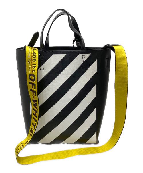 OFFWHITE（オフホワイト）OFFWHITE (オフホワイト) DIAG TOTE / 2wayトートバッグ ホワイト×ブラックの古着・服飾アイテム