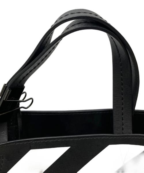 OFFWHITE（オフホワイト）OFFWHITE (オフホワイト) DIAG TOTE / 2wayトートバッグ ホワイト×ブラックの古着・服飾アイテム