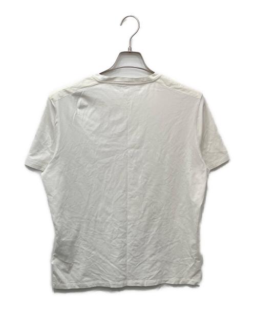 PRADA（プラダ）PRADA (プラダ) ラバーロゴポケットTシャツ ホワイト サイズ:XLの古着・服飾アイテム