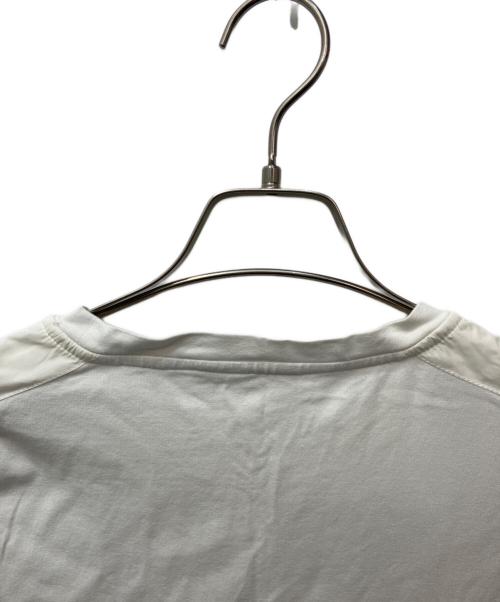 PRADA（プラダ）PRADA (プラダ) ラバーロゴポケットTシャツ ホワイト サイズ:XLの古着・服飾アイテム