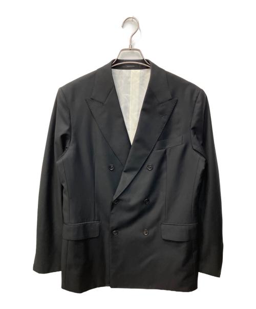 BARNEYS NEWYORK（バーニーズ・ニューヨーク）BARNEYS NEWYORK (バーニーズ・ニューヨーク) VITALE BARBERIS CANONICO (ヴィターレ バルベリス カノニコ) SUPER110’Sセットアップスーツ ブラック サイズ:48の古着・服飾アイテム