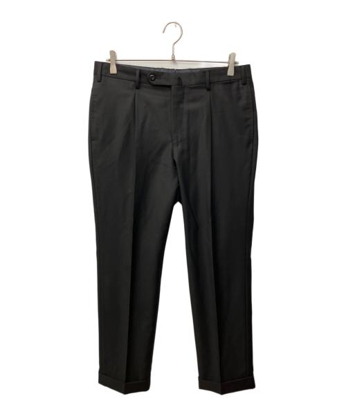 BARNEYS NEWYORK（バーニーズ・ニューヨーク）BARNEYS NEWYORK (バーニーズ・ニューヨーク) VITALE BARBERIS CANONICO (ヴィターレ バルベリス カノニコ) SUPER110’Sセットアップスーツ ブラック サイズ:48の古着・服飾アイテム