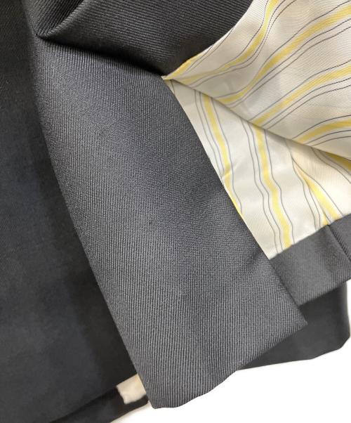 BARNEYS NEWYORK（バーニーズ・ニューヨーク）BARNEYS NEWYORK (バーニーズ・ニューヨーク) VITALE BARBERIS CANONICO (ヴィターレ バルベリス カノニコ) SUPER110’Sセットアップスーツ ブラック サイズ:48の古着・服飾アイテム