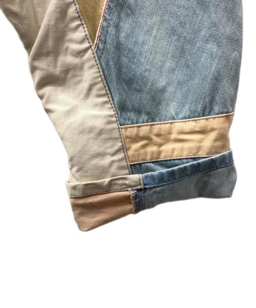 NE-NET（ネネット）Ne-net (ネネット) パッチワークサルエルパンツ インディゴ サイズ:2の古着・服飾アイテム