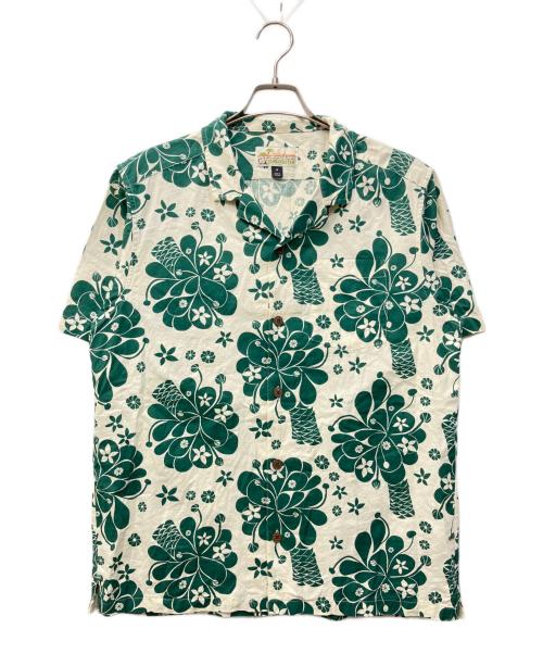 Patagonia（パタゴニア）Patagonia (パタゴニア) Pataloha / アロハシャツ グリーン×アイボリー サイズ:Mの古着・服飾アイテム