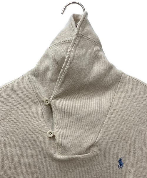 POLO RALPH LAUREN（ポロ・ラルフローレン）POLO RALPH LAUREN (ポロ・ラルフローレン) ショールカラーニット ベージュ サイズ:Sの古着・服飾アイテム