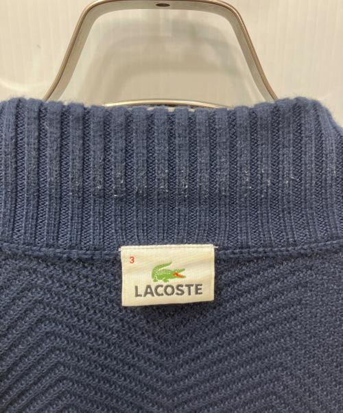 LACOSTE（ラコステ）LACOSTE (ラコステ) ドライバーズニット ネイビー サイズ:3の古着・服飾アイテム