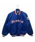 HARDWOOD CLASSICS（ハードウッドクラシック）の古着「90's NBA Sixers スタジャン」｜ブルー