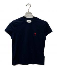 AMI Alexandre Mattiussi（アミアレクサンドルマテュッシ）の古着「ロゴ刺繍Tシャツ」｜ネイビー