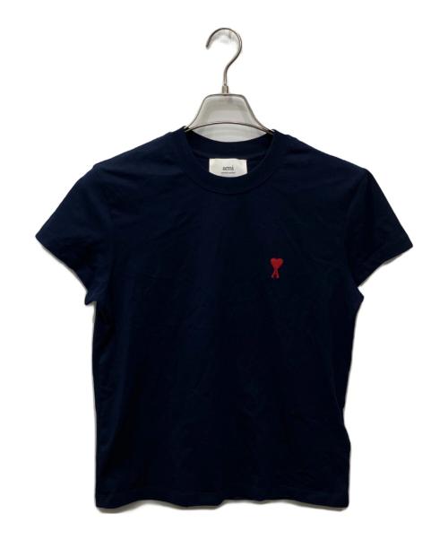AMI Alexandre Mattiussi（アミアレクサンドルマテュッシ）AMI Alexandre Mattiussi (アミアレクサンドルマテュッシ) ロゴ刺繍Tシャツ ネイビー サイズ:表記なしの古着・服飾アイテム
