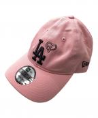 New Era×BLACKPINKニューエラ×ブラックピンク）の古着「9TWENTY BLACKPINK ロサンゼルス・ドジャース ピンク」｜ピンク