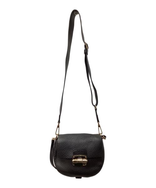 FURLA（フルラ）FURLA (フルラ) クラブミニショルダーバッグ ブラックの古着・服飾アイテム