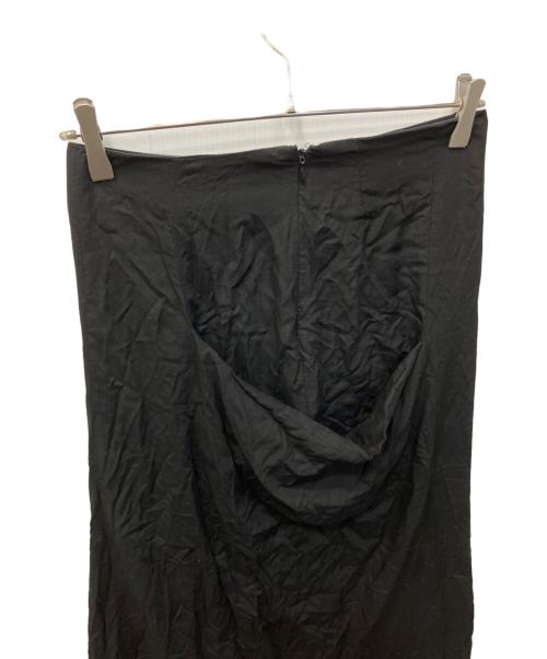 Y's（ワイズ）Y's (ワイズ) RAYON CAMBRIC LEFT CLOTH SKIRT/レーヨンキャンブリックレフトクロススカート ブラック サイズ:1の古着・服飾アイテム