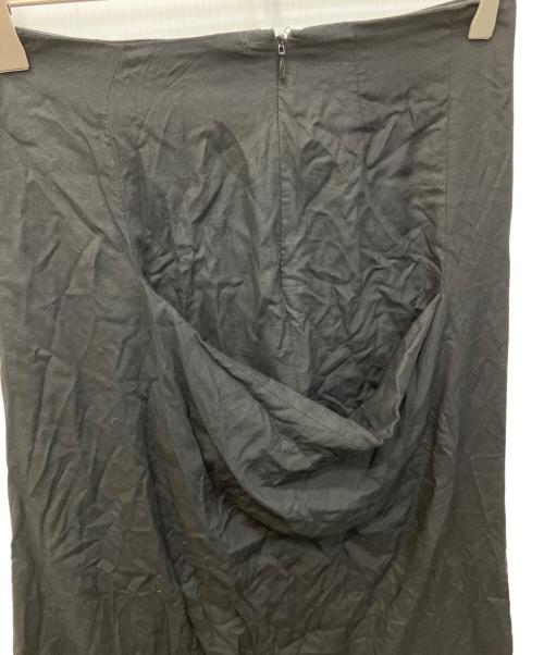 Y's（ワイズ）Y's (ワイズ) RAYON CAMBRIC LEFT CLOTH SKIRT/レーヨンキャンブリックレフトクロススカート ブラック サイズ:1の古着・服飾アイテム