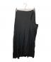 Y's（ワイズ）の古着「RAYON CAMBRIC LEFT CLOTH SKIRT/レーヨンキャンブリックレフトクロススカート」｜ブラック