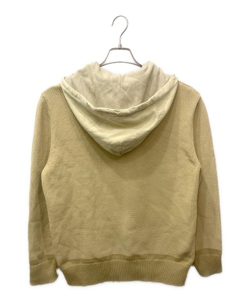 DIESEL（ディーゼル）DIESEL (ディーゼル) ダメージニットジップパーカー ベージュ サイズ:Sの古着・服飾アイテム