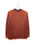 DIESEL (ディーゼル) モックネックリブワッペンニット オレンジ×ボルドー サイズ:M：8000円