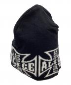 ALICE Hollywoodアリス ハリウッド）の古着「JACQUARD CHOPPER BEANIE （ジャガードチョッパービーニー）」｜ホワイト×ブラック
