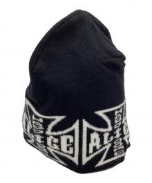 ALICE Hollywood（アリス ハリウッド）の古着「JACQUARD CHOPPER BEANIE （ジャガードチョッパービーニー）」｜ホワイト×ブラック