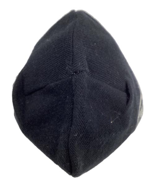 ALICE Hollywood（アリス ハリウッド）ALICE HOLLYWOOD (アリス ハリウッド) JACQUARD CHOPPER BEANIE （ジャガードチョッパービーニー） ホワイト×ブラックの古着・服飾アイテム
