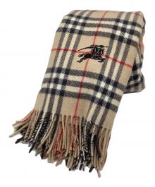 BURBERRY LONDON（バーバリーロンドン）の古着「ノバチェック大判ウールマフラー」｜ベージュ