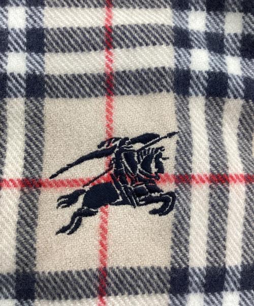 BURBERRY LONDON（バーバリーロンドン）BURBERRY LONDON (バーバリーロンドン) ノバチェック大判ウールマフラー ベージュ サイズ:75cm×150cmの古着・服飾アイテム